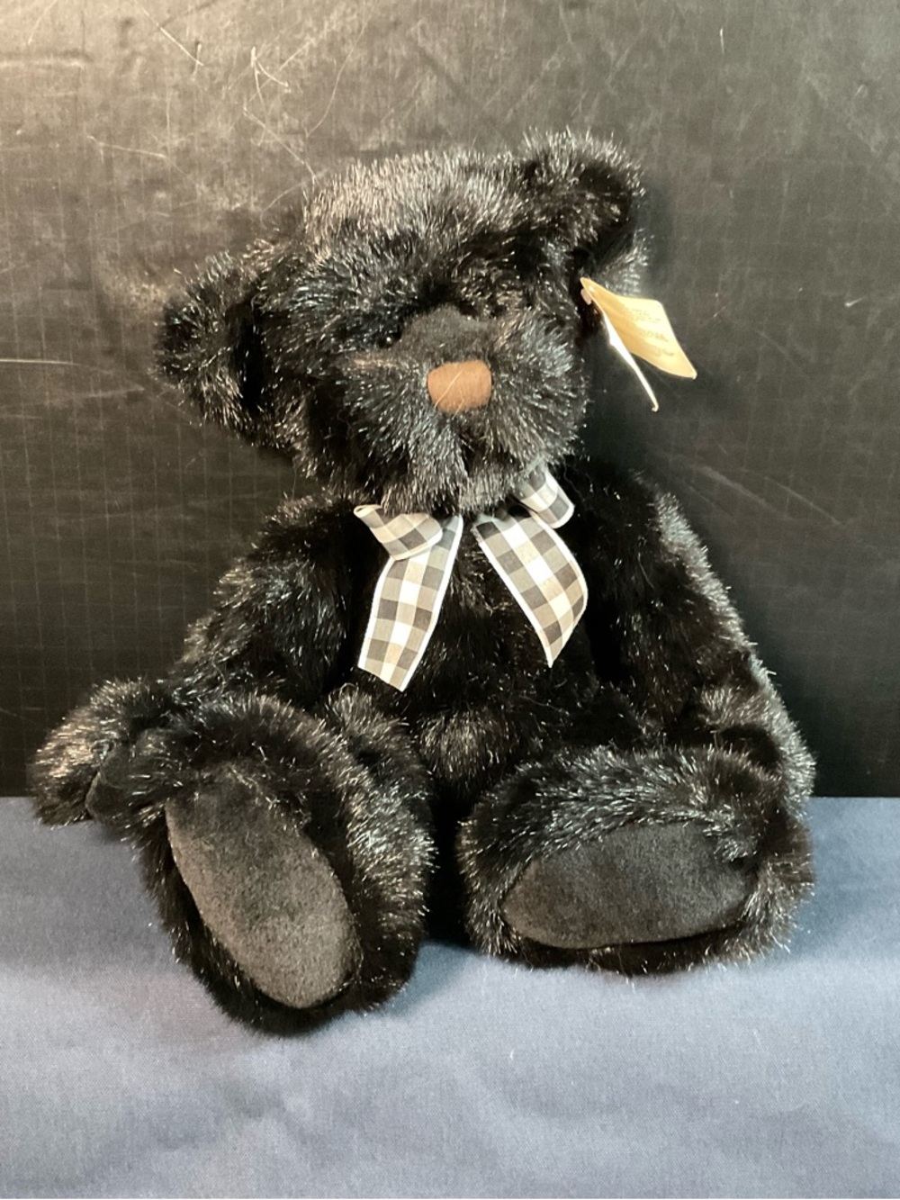 Russ Welby Black Plush Teddy Bear 16" Stuffed Animal + more